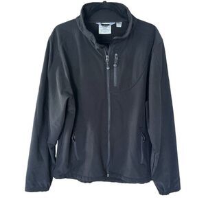 Black Diamond Full Zip Soft Shell Jacket Zip Pockets Mens X Large Black XL